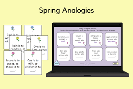 For those of you like me who love the day to day face to face interactions with your students, this might be a difficult elicit language at home picture scenes. Spring Analogy Cards Speech Therapy Ideas