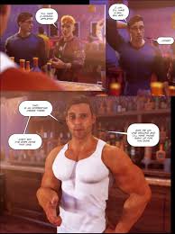 Muscle growth in a gay bar (comic) - ThisVid.com
