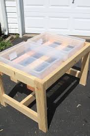 How To Build A Diy Sand And Water Table Easy Sensory Table With Lids In 2020 Water Table Diy Sand And Water Table Kids Water Table