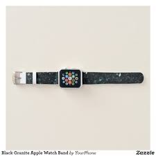 Black Apple Watch With White Band On Wrist Black Granite Apple Watch Band White Apple Watch Band Apple Watch Bands Watch Bands