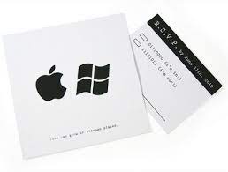Mac And Windows Combine With Binary Geek Wedding Invitations Geek Wedding Geeky Wedding