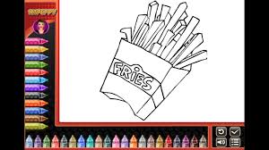 Posted on february 23, 2021 by kyle spencer. French Fries Coloring Pages For Kids French Fries Coloring Pages Youtube