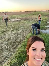 Meteorologist Lacey Swope and I went frog gigging last night! We had so  much fun and we can't wait to show you the story next month! We are also  going to fry