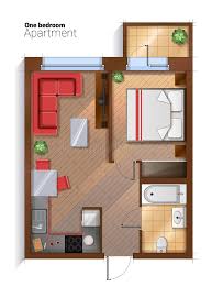 3d floor plan design, virtual floor plan designer | floor plan number: Vector Modern One Bedroom Apartment Top View Illustration Stock Vector Illustration Of Living Concept 93004850