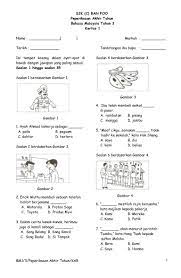 Artikel ini memberikan latihan soal ujian nasional berbasis komputer (unbk) untuk sma bahasa inggris tahun 2020. Contoh Kertas Peperiksaan Bahasa Malaysia Tahun 3 Kertas 1