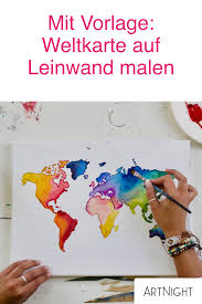 We Bring The Best Canvas Painting Ideas For Beginners Who Has That Artist To Thr In 2020 World Map Painting Map Painting Galaxy Painting
