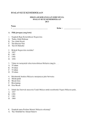 Kuiz online soalan aras upsr 1. Kuiz Sejarah Malaysia Beserta Jawapan