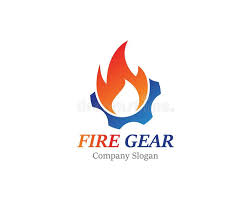 There is a need to create awareness among people regarding fire safety. Gear With Fire Logo Template Design Emblem Concept Design Creative Icon Stock Illustration Illustration Of Flame Fighter 157363398