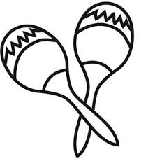 Kostenlose Malvorlage Musik Rasseln Zum Ausmalen