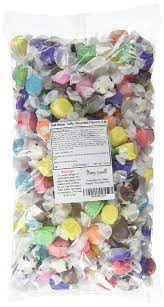The recipe for salt water taffy the sweet is said to have received its name after a boardwalk candy shop flooded with water from the atlantic ocean in 1883, soaking all the taffy in salty seawater. Sweets Salt Water Taffy Assorted Flavors 3 Pound Walmart Com Walmart Com