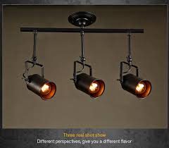 Modern Industrial Led Ceiling Wall Lamp Bars Clothing Store 3 Heads Long Rod Creative Track Lighting Spot Lights Black Light Wall Lamp Wall Light Longlong Wall Light Aliexpress