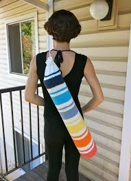 Best for hot, ashtanga, bikram and active yoga where you sweat and slip; Sunrise A Yoga Mat Bag Knitting Pattern Knitbyahenshop