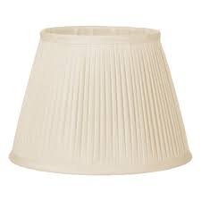 Buy pleated lamp shades online! Ivory Pleated Fabric Lampshade For Using With Table Lamps