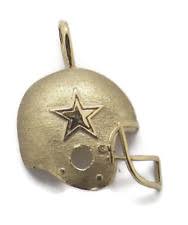 Nfl Dallas Cowboys 14k Gold Helmet Pendant For Sale Online Ebay