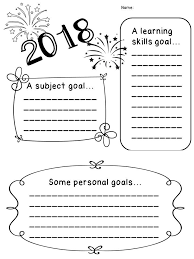 New Year S Goal Setting Primary With Images New Year Goals Goal Setting For Students Learning Goals
