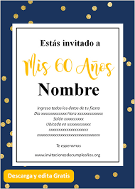 El príncipe de asturias, es que se indique en la invitación el tipo de vestuario. Https Www Xn Invitacionesdecumpleaos Dic Org Invitaciones De 60 Anos
