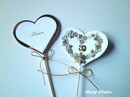 .ricorrendo il 50° anniversario del giorno in cui, mediante il sacramento del matrimonio cel : Segnaposto Fronte E Retro2 50th Anniversary Wedding Anniversary