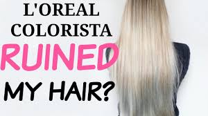 Rinse hair thoroughly with water. How To Fade L Oreal Colorista Hair Colour Fast Youtube