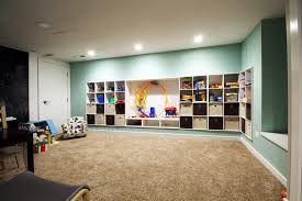 To help her plan a design, get the right materials, and get started on some simple updates to transform her space. Basement Playroom Modern Basement Chicago By Liv Companies Llc Design Build Houzz