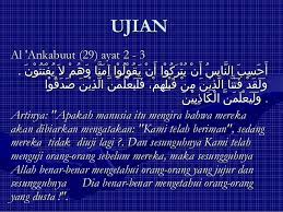 Ini adalah blog kajian tentang al qur'an yang membahas semua segi kehidupan berdasarkan al quran terjemahan saja. Ujian Hidup
