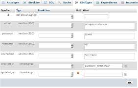 Kembali struktur tabel database, kerelasian antar data. Tabellen Verwalten Mit Phpmyadmin Mysql Tutorial Php Mysql Lernen