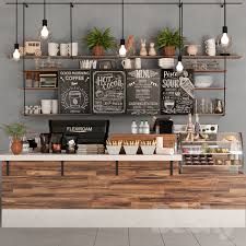 3d Models Restaurant Set 386 Coffee Shop Decor Coffee Shop Interior Design Cafe Interior Design