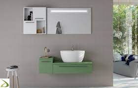 Mobile Bagno Moderno E Colorato Con Lavabo Soprapiano