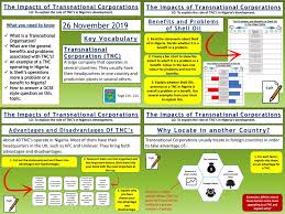 Nigeria The Impacts Of Transnational Corporations