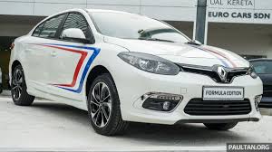 Renault Fluence Formula Edition Launched Rm127k Official Renault Distributor Tc Euro Cars Has Unveiled A New Limited Edition Renault Fluence Euro Cars Sedan