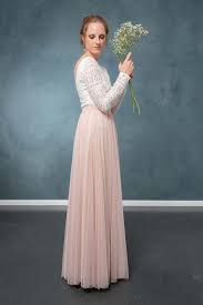 Langer Tullrock Fliessender Softtull In Blush India Tullrock Braut Brautjungfernkleid