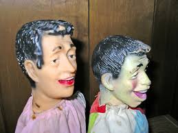 Dean Martin and Jerry Lewis Rare Hand Puppets