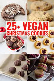 25 Vegan Christmas Cookies Delish Knowledge Vegan Christmas Cookies Vegan Cookies Recipes Vegetarian Desserts