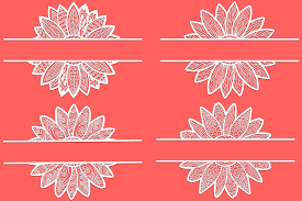 Download 24 Zentangle Sunflowers Svg Cut Files Designious