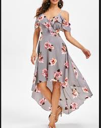 Only 23 65 Floral Print Cold Shoulder High Low Dress Floral Dress Casual Floral Dresses Long Floral Maxi Dress
