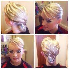 Beautiful Ballroom Hair For Short Hair Bangs I Don T Have Bangs But Other Girls At The Stud Ballroom Competition Hair Dance Hairstyles Dance Competition Hair