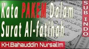 Disebut ummul qur'an karena ketujuh ayat tersebut kandungannya merupakan intisari dari alquran secara keseluruhan. Gus Baha Makna Kandungan Surat Al Fatihah Subtitle Indonesia Ngajionline Ngajidirumahaja Youtube