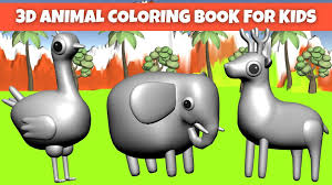 Painting online or after to print drawings can be a great help for kids and toddlers to discover their creativity. 3d Animal Colouring Pages Colouring Book For Kids For Android Apk Download