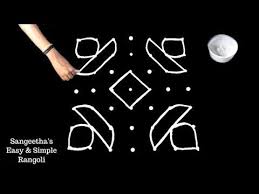Deepawali Diwali Design 26 With 7x7 Dots Easy Rangoli Easy Simple Rangoli Kolam Designs Youtub Simple Rangoli Kolam Designs Colorful Rangoli Designs