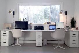 Incredible Double Desk Clock That Will Impress You Ikea Home Office Ikea Home Home Office Layouts