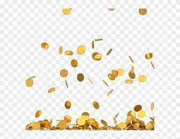 Money Png Gold Coin Rain Png Transparent Png 600x570