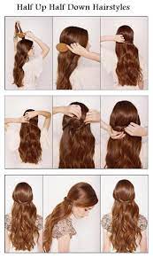 A creative way to update your short hair. Make A Half Up Half Down For Your Hair Hair Styles Hair Beauty Romantic Hairstyles