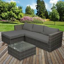 Making the most of your space both inside and out. Poly Sofa Rattan Lounge Matera L Form Outdoor Garden Furniture Set For Sale Ebay