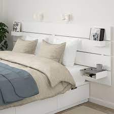nordli bed with headboard and storage white ikea tete de lit avec rangement lit rangement tete de lit blanche