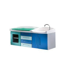 The grifform® baby bath's sculptured, organic design is perfectly at home in today's comfortable and inviting birthing facilities and still offers the durability and ease of use your staff demands. Changing Station With Bath Zero Fire Favero Health Projects With Storage Boxes With Washbasin With Integrated Hand Basin