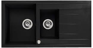 Evier A Encastrer Sing Noir 1 5 Cuve Evier Cuisine Brico Depot Noir
