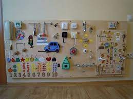 Here are several diy tutorials to help you with that. Busy Board 35 Elements Activity Board Sensory Board Montessori Educational Toy Busy Boards For Toddlers Toddler Activity Board Montessori Educational Toys