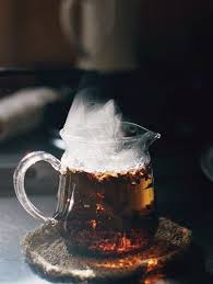 Steaming Tea Tea Leaves Hot Tea Cuppa Tea