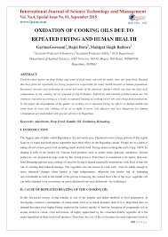 pdf oxidation of cooking oils due to repeated frying and