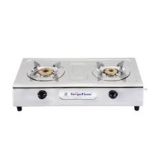 Surya crystal, auto ignition with japanese technology, pure brass, brass burner tops, body : Buy Suryaflame Gas Stove 2 Burners Stainless Steel 2b Ultimate Ss Auto Ignition Isi Marked Ce Certified And Doorstep Service Silver Online At Low Prices In India Amazon In