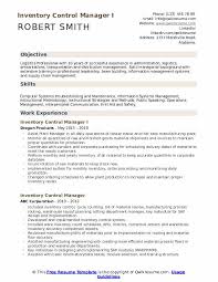 This is a great format to use as a guide when writing yours. Inventory Control Manager Resume Samples Qwikresume